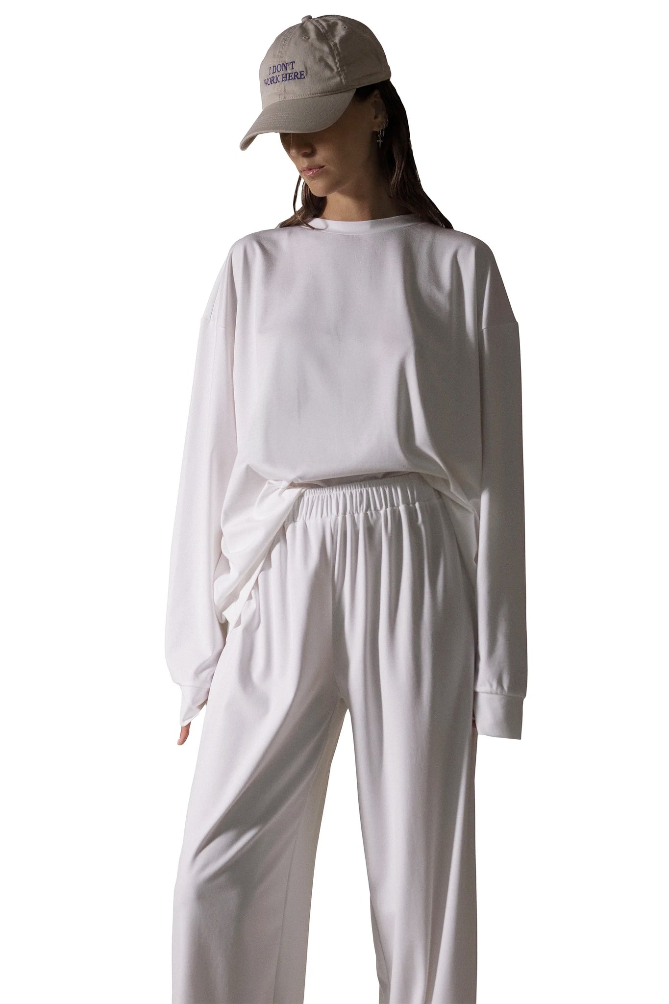 EFFORTLESS TROUSERS ECRU