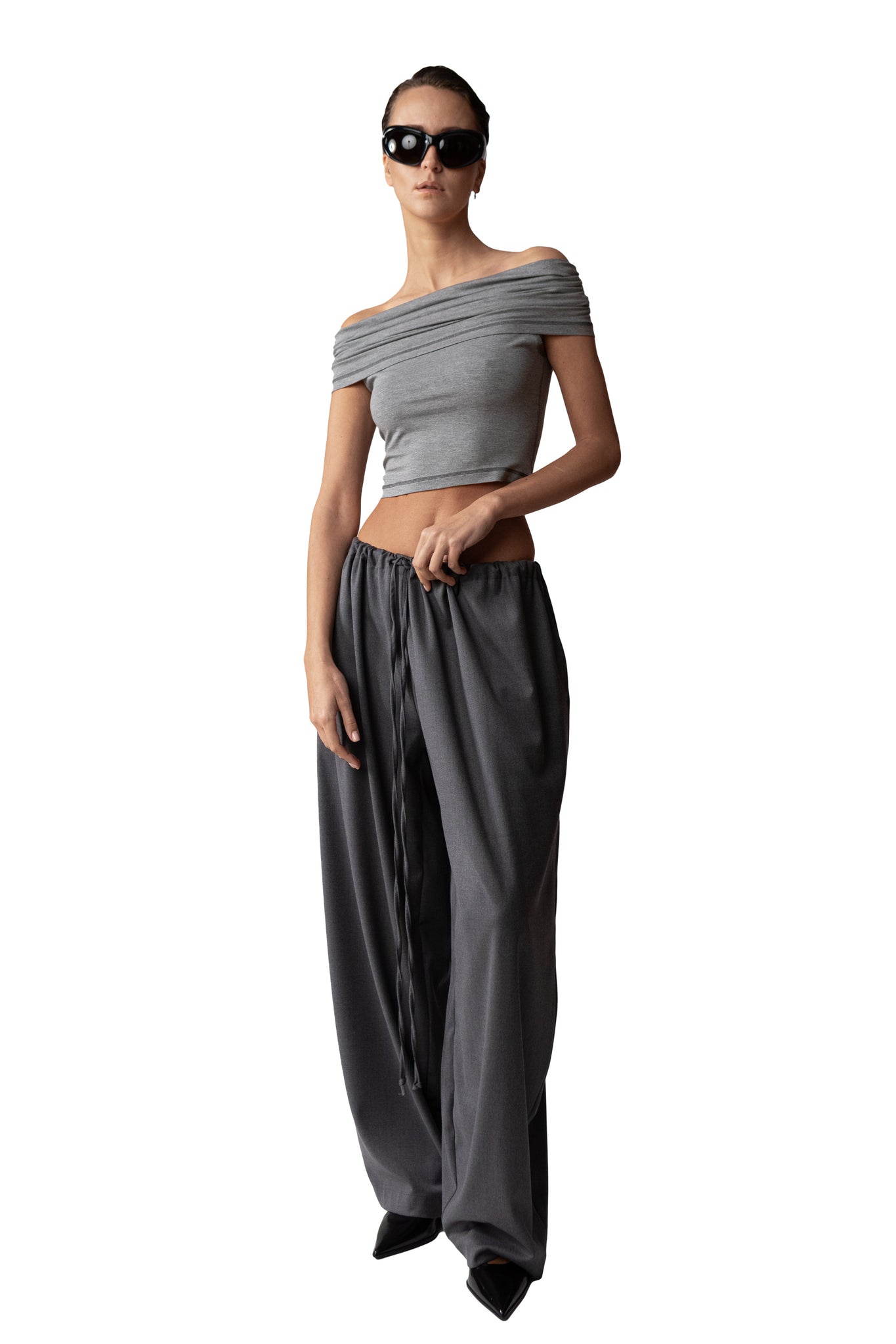 HAREM PANTS DARK GREY