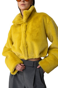 FLUFFER FAUX-FUR JACKET