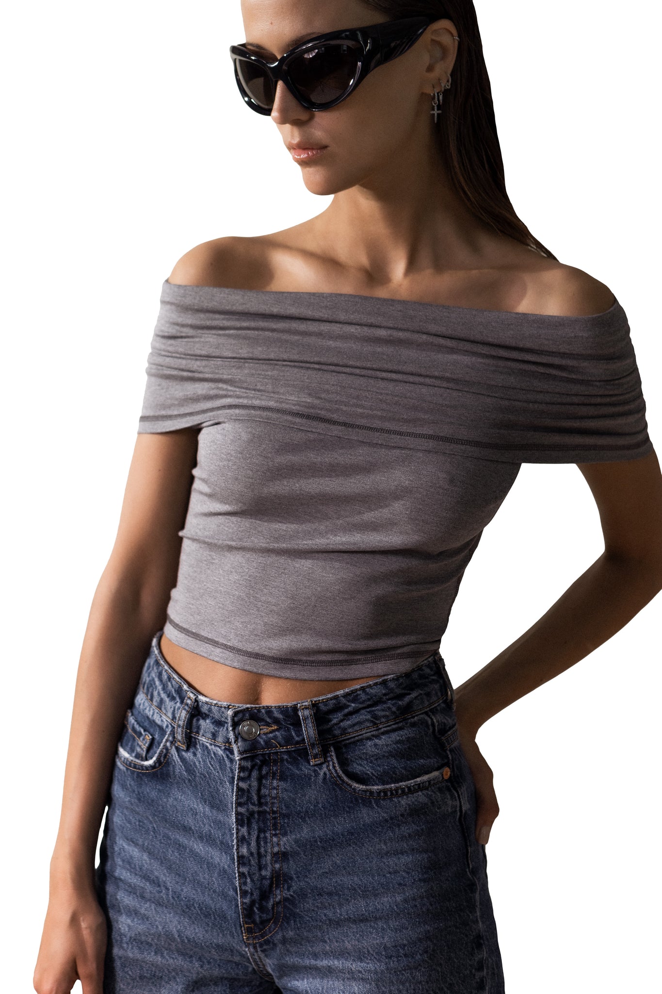 PIZZAZZ OFF SHOULDER TOP