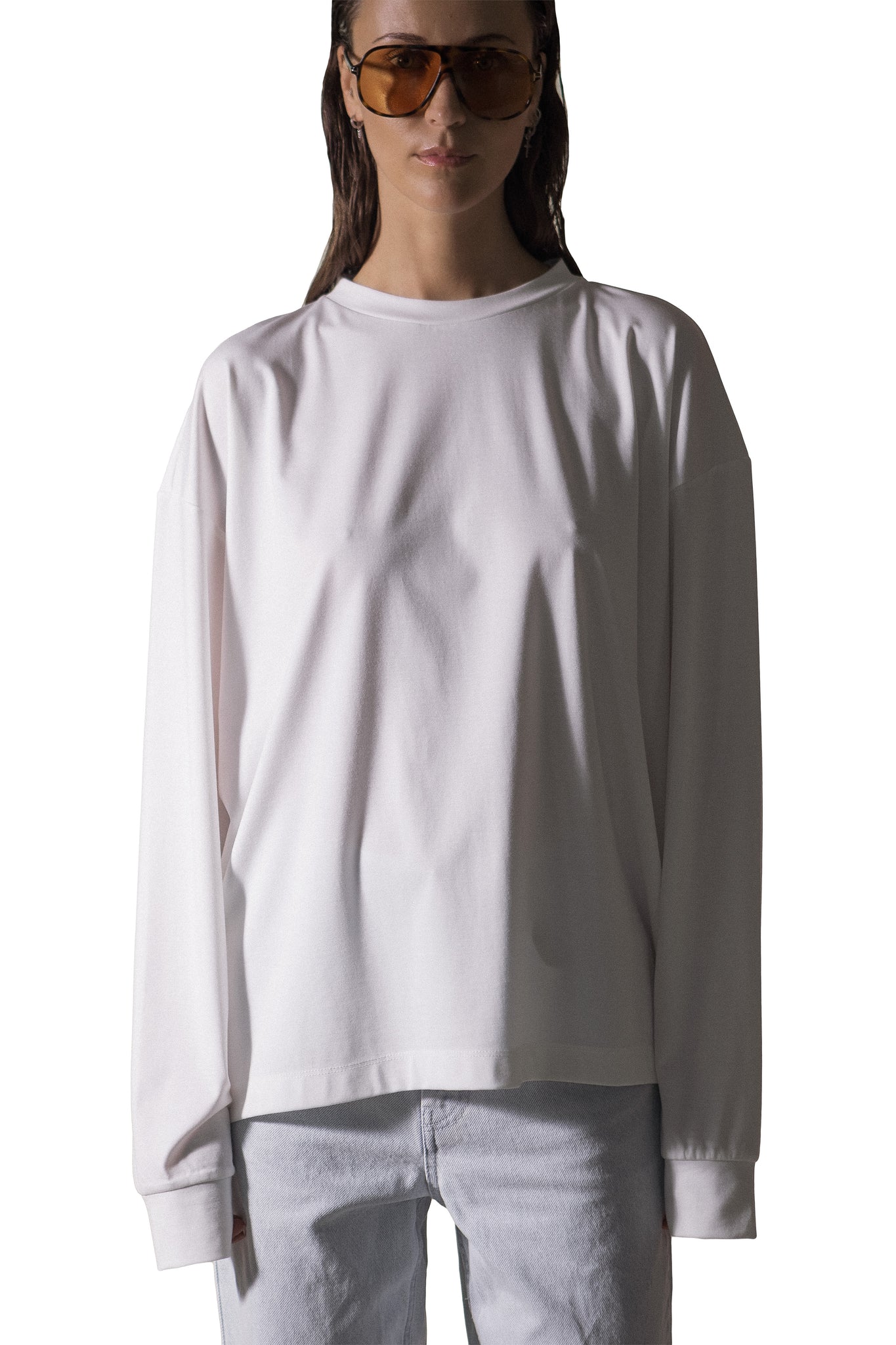 EFFORTLESS LONG - SLEEVE SHIRT ECRU