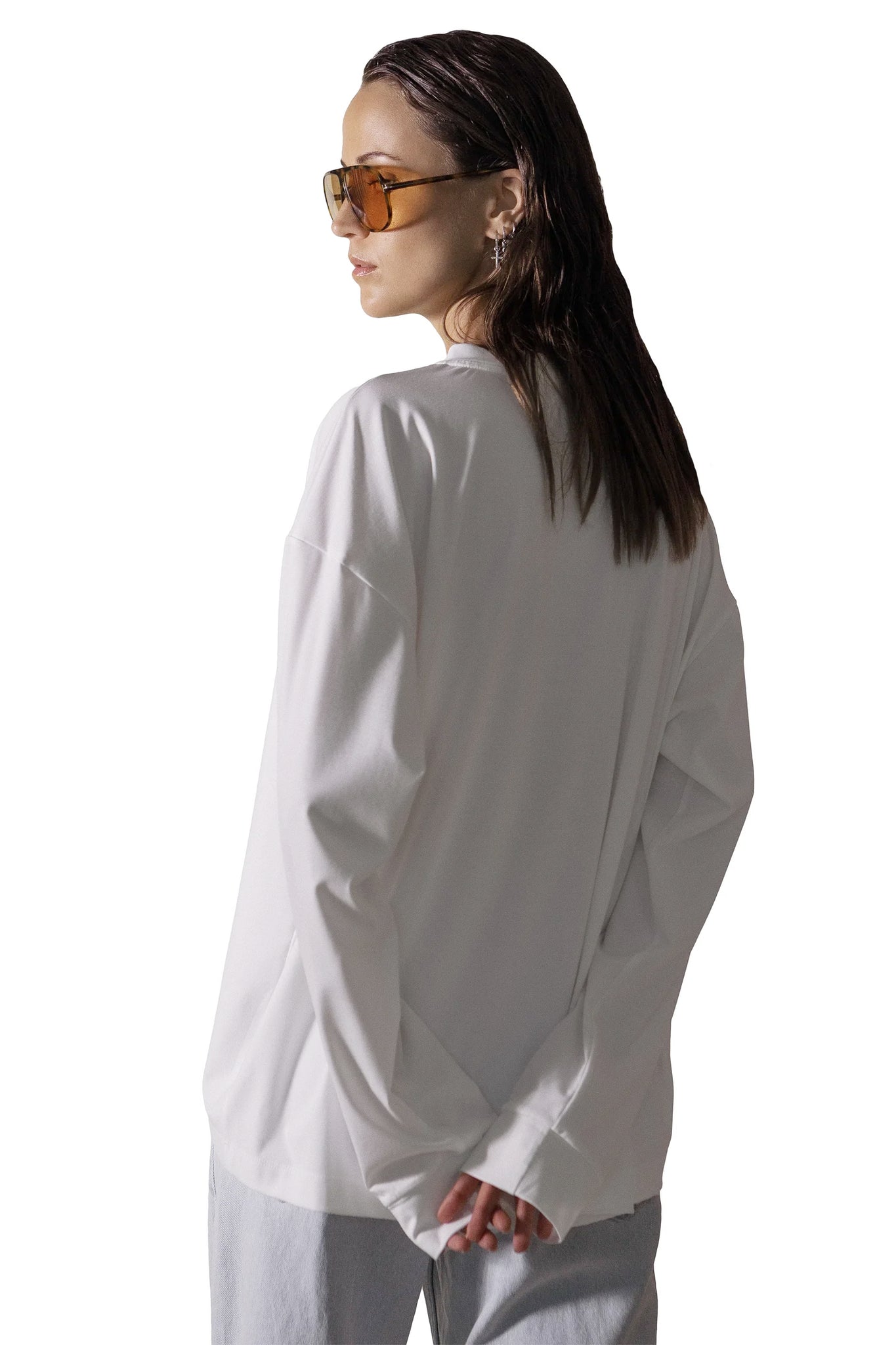 EFFORTLESS LONG - SLEEVE SHIRT ECRU