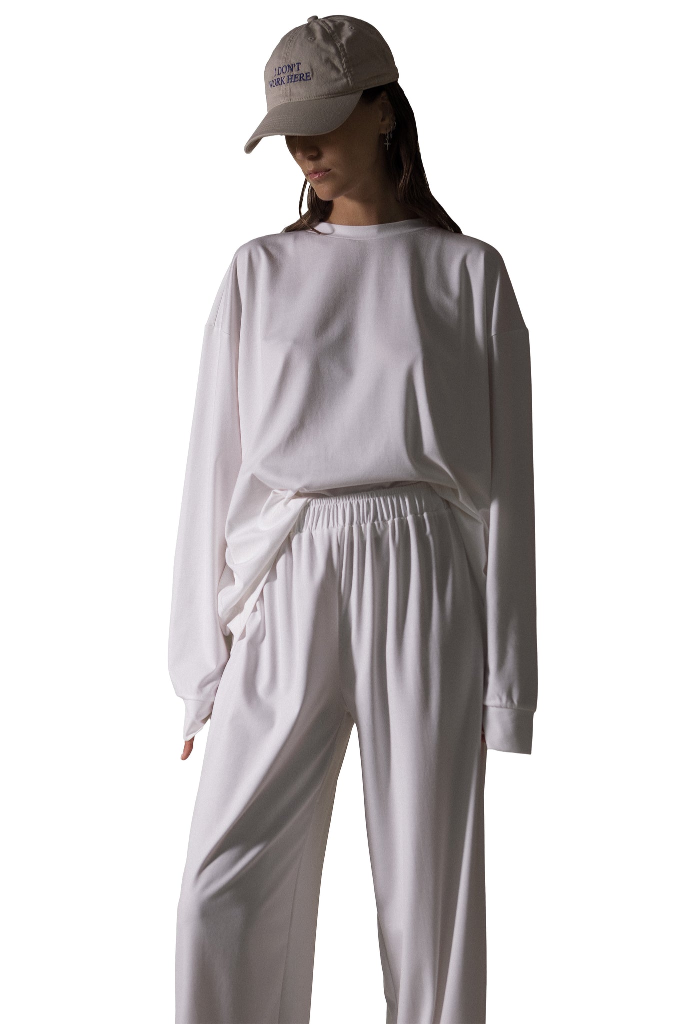 EFFORTLESS TROUSERS ECRU