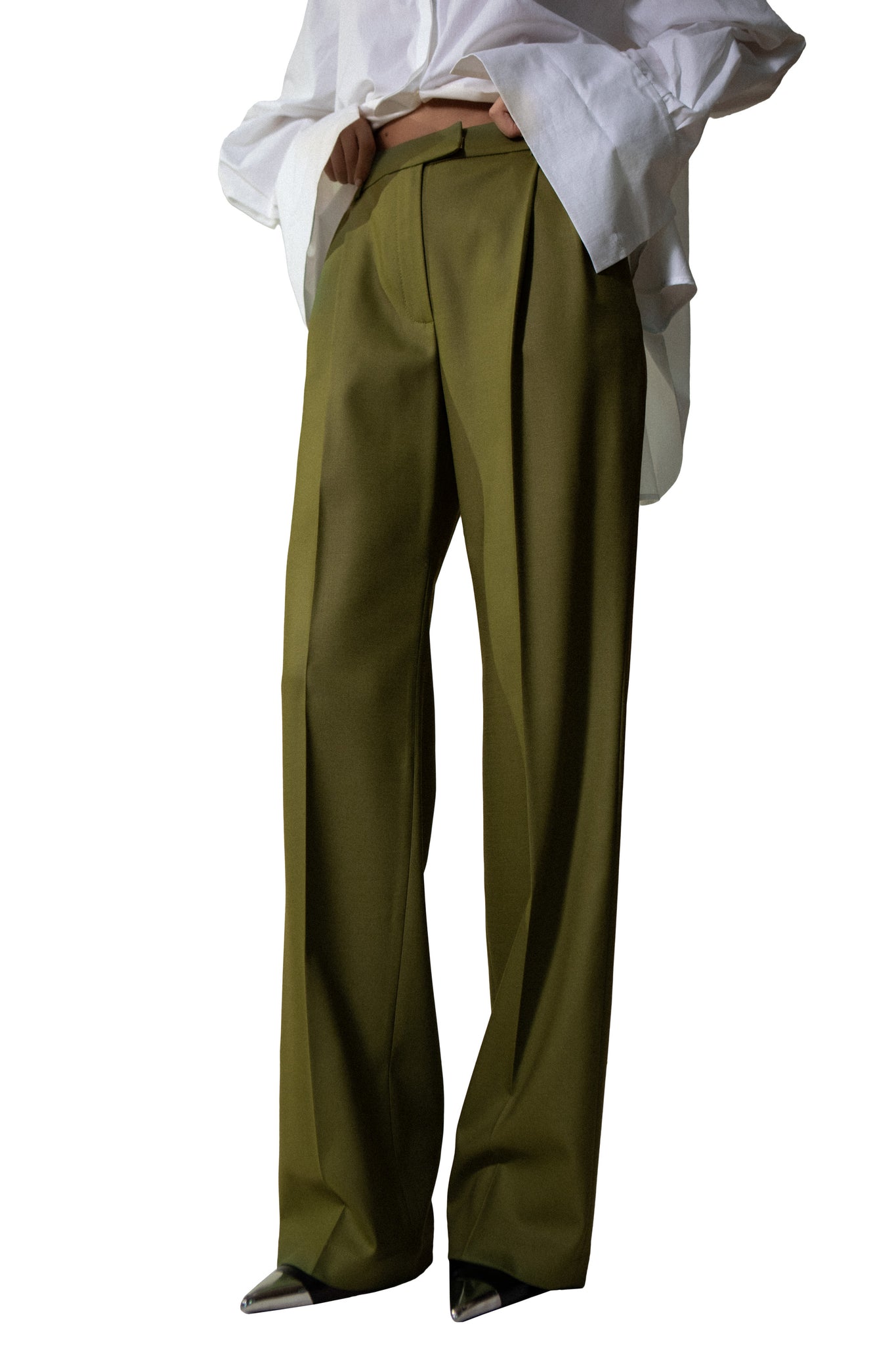 GENTLELADY TROUSERS OLIVE GREEN