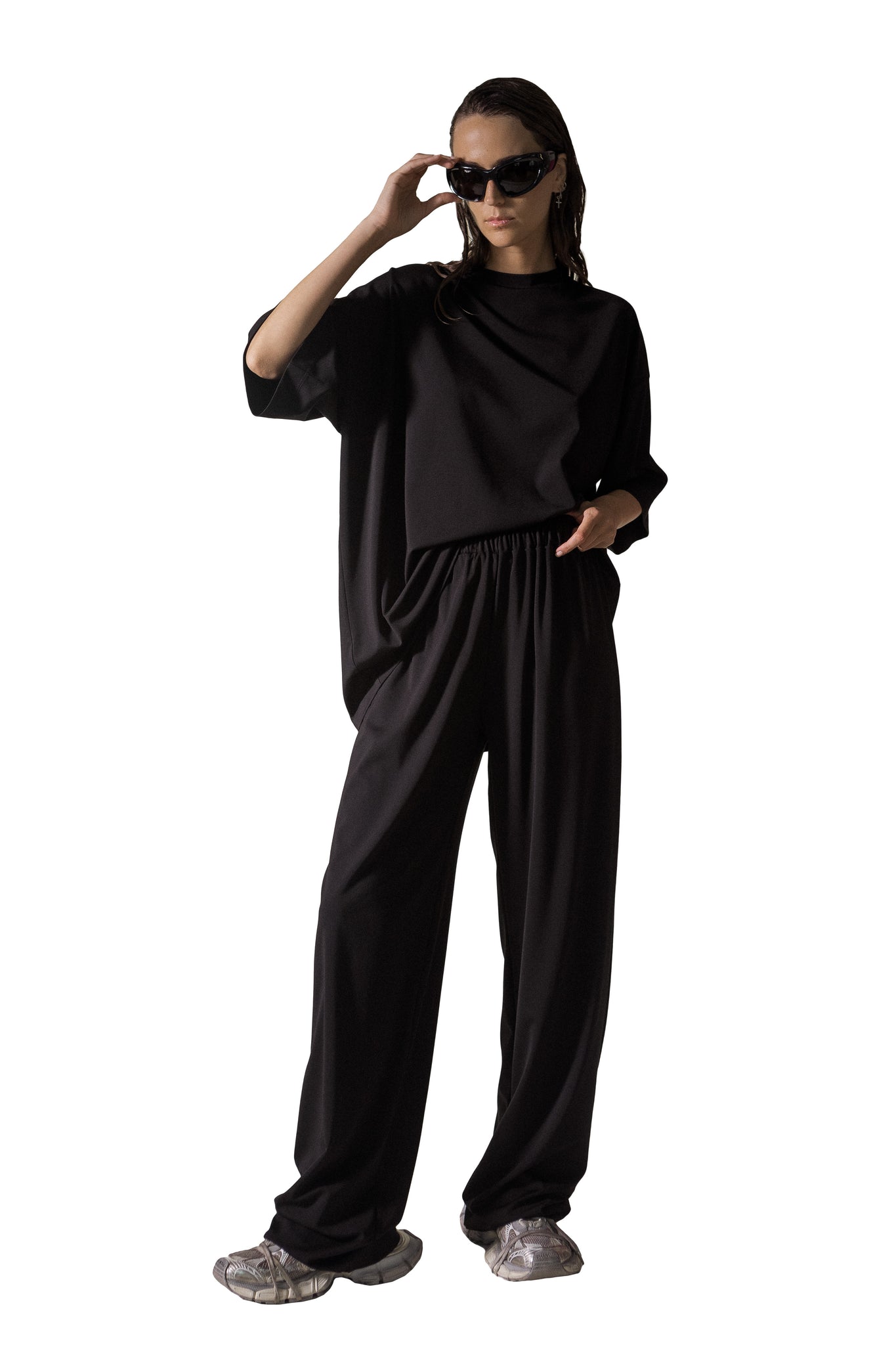 EFFORTLESS TROUSERS BLACK